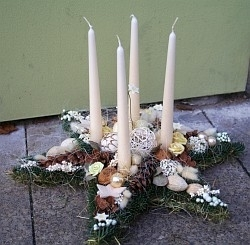 Vánoční aranžmá bez jehličí!